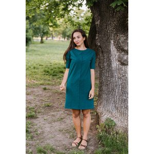 Šaty Lena tmavě zelené Velikost: XL