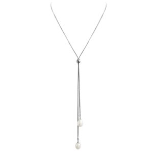 Luxusní dámský stříbrný náhrdelník s perlami JMAS7019WN70 + dárek zdarma