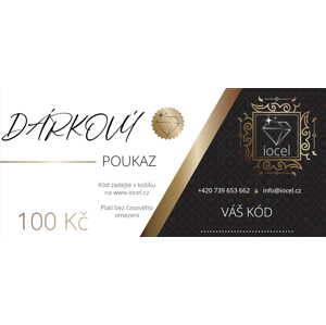 iocel.cz Dárkový poukaz IV001 Hodnota voucheru: 100 Kč