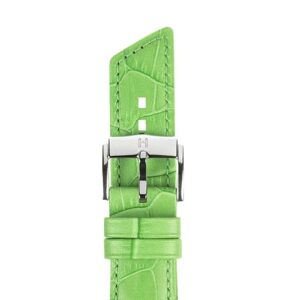 Řemínek Hirsch Princess - světle zelený - 16 mm - M – Střední délka - 14 mm - Stříbrná