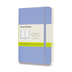 Zápisník Moleskine VÝBĚR BAREV - měkké desky - S, čistý 1331/11241 - Zápisník Moleskine - měkké desky nebesky modrý