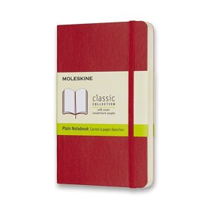 Zápisník Moleskine VÝBĚR BAREV - měkké desky - S, čistý 1331/11241 - Zápisník Moleskine - měkké desky červený
