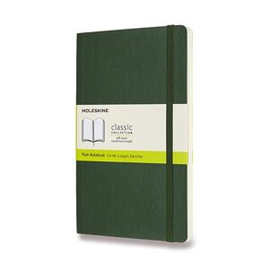 Zápisník Moleskine VÝBĚR BAREV - měkké desky - L, čistý 1331/11271 - Zápisník Moleskine - měkké desky tm. zelený