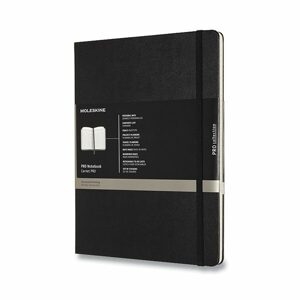 Zápisník Moleskine Professional - tvrdé desky černý, XL - Zápisník Moleskine Professional - tvrdé desky černý, XL