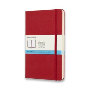 Zápisník Moleskine VÝBĚR BAREV - tvrdé desky - L, tečkovaný 1331/11174 - Zápisník Moleskine - tvrdé desky červený