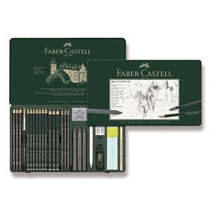 Sada Grafitové tužky Faber-Castell Pitt Monochrome - 26 ks 0040/1129740
