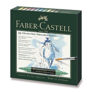 Sada Akvarelové popisovače Faber-Castell Albrecht Dürer - 10 barev 0074/1603100