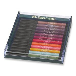 Sada Popisovač Faber-Castell Pitt Artist Pen Brush - 12ks 0074/2674220