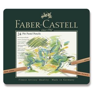 Sada Umělecké pastely Faber-Castell Pitt Pastel v plechové krabičce - 24 barev 0086/1121240
