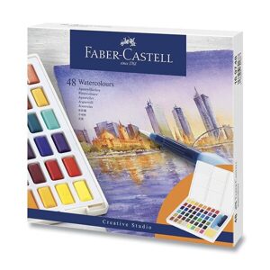 Sada Akvarelové barvy Faber-Castell s paletkou - 48 barev 0144/1697480