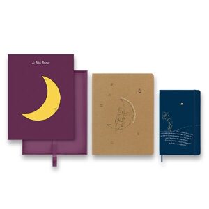 Sada Zápisník a Sešit Moleskine Le Petit Prince Moon - linkovaný - L, čistý - XL 1331/1717250