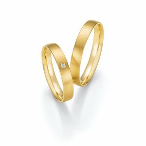 HONEYMOON zlaté snubní prsteny 66/61090-035YG+66/61100-035YG