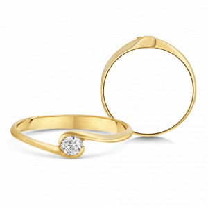 SOFIA zlatý zásnubní prsten ZODLR191410XL1
