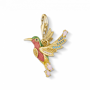 THOMAS SABO přívěsek charm Colourful kolibřík gold 1828-974-7
